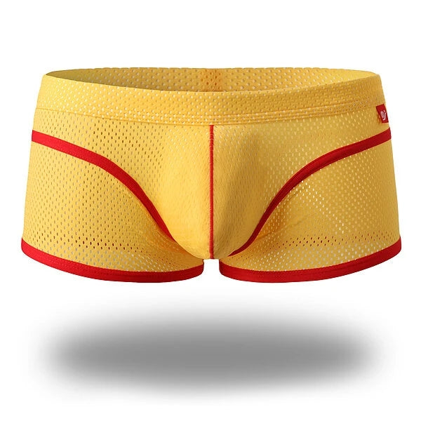 2 Pack Breathable Mesh Lightweight Summer Men's Boxer Briefs | dmunderwear variant image