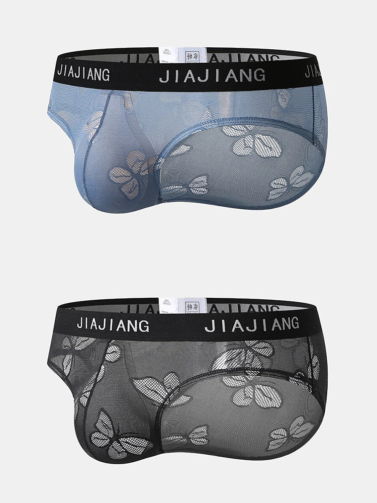 2 Pack Lace Sexy Butterfly Men's Underwear | dmunderwear variant image