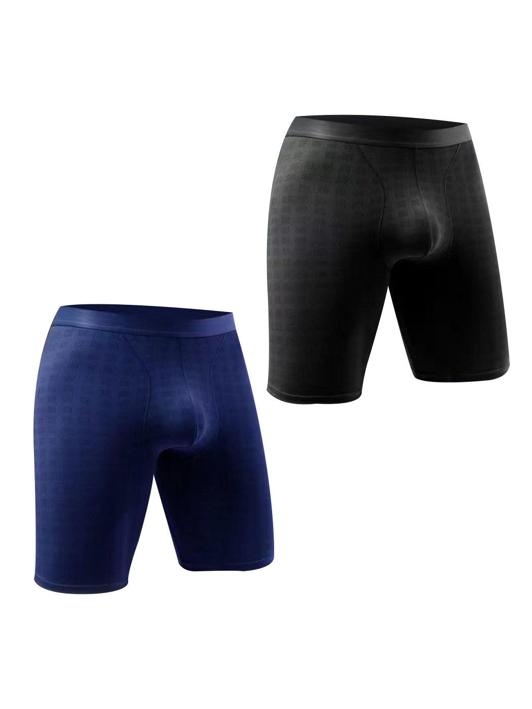2 Pack Men's Front Pouch Mesh Boxer Briefs | dmunderwear variant image