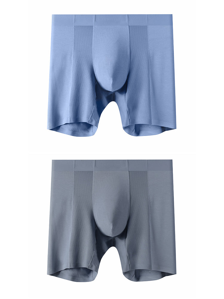 2 Pack Men's Long Athletic Boxer Briefs | dmunderwear variant image