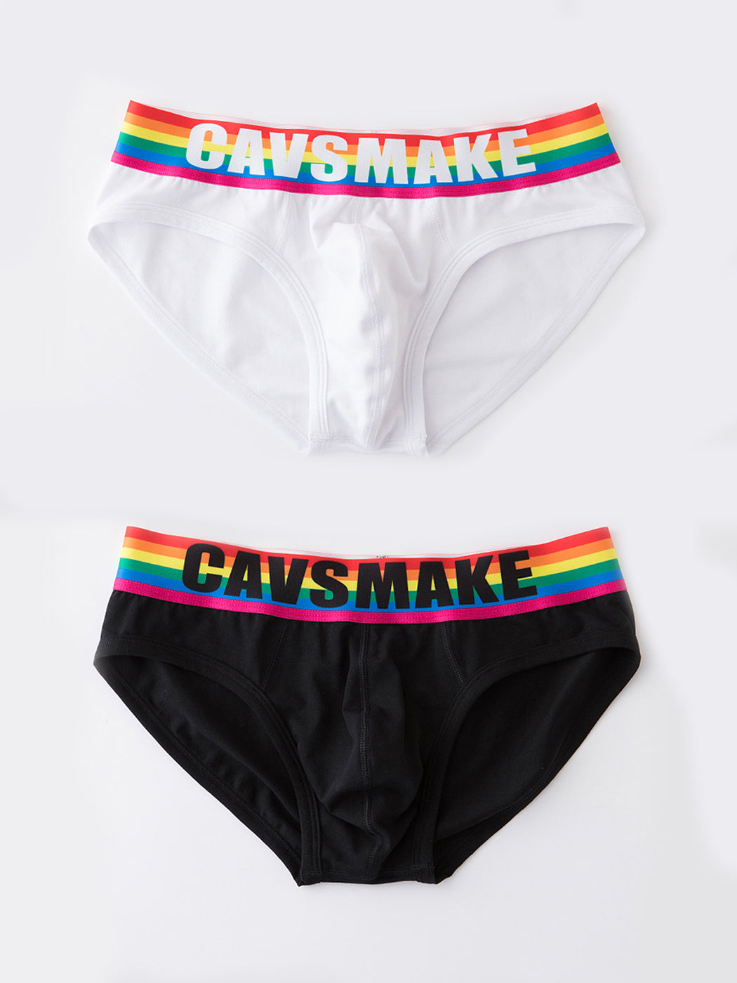 2 Pack Men's Rainbow Comfy Cotton Underwear | dmunderwear variant image