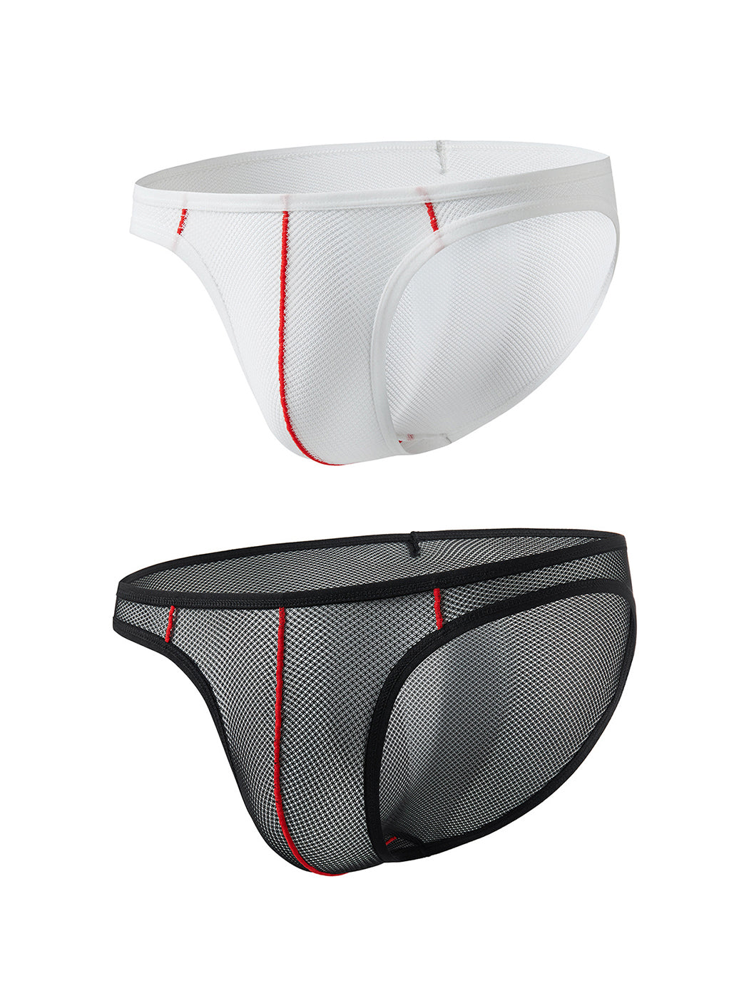 2 Pack Men's See-through Mesh Bikini | dmunderwear variant image