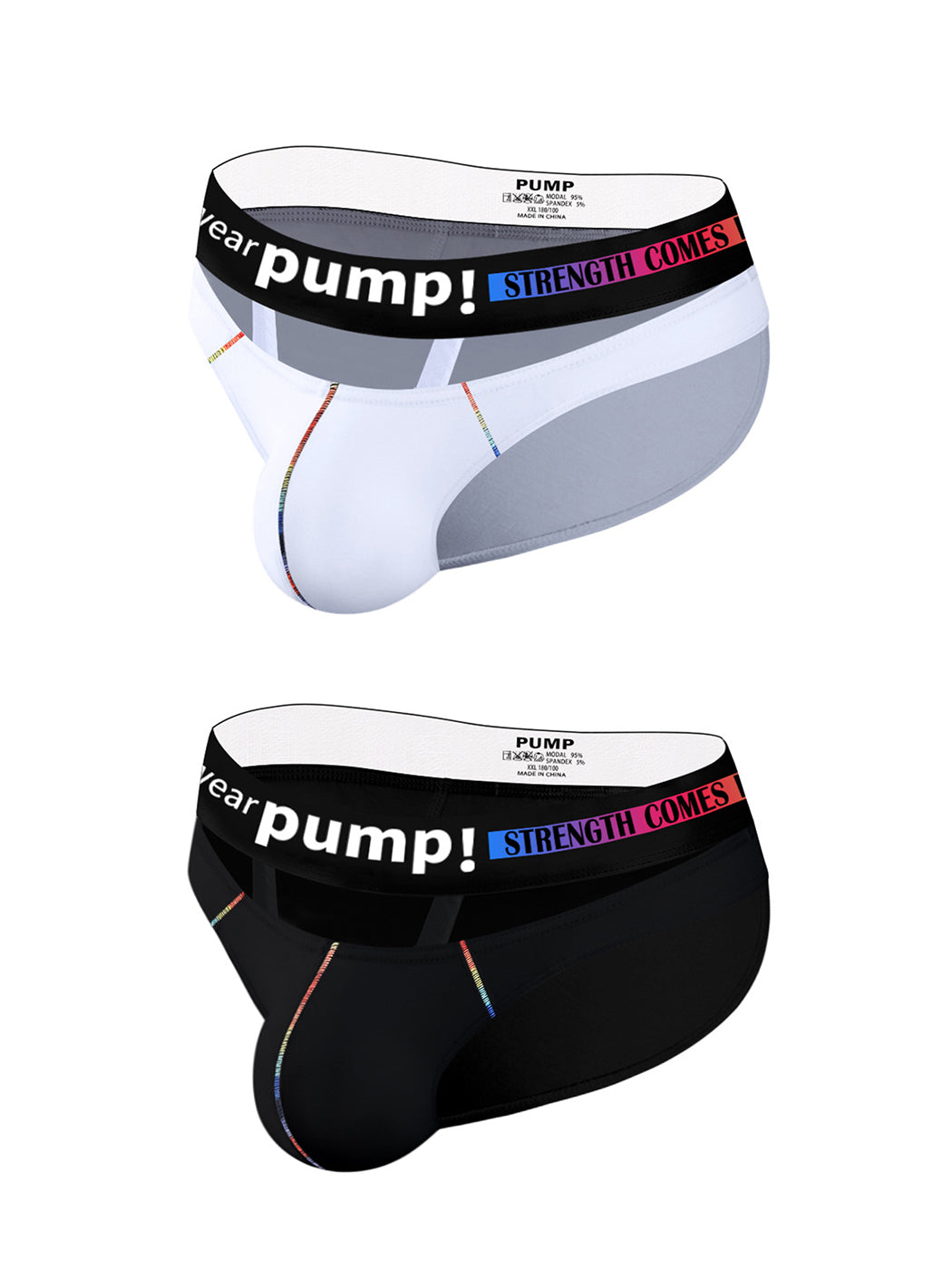 2 Pack Men's Sexy Low-rise Garter Briefs | dmunderwear variant image