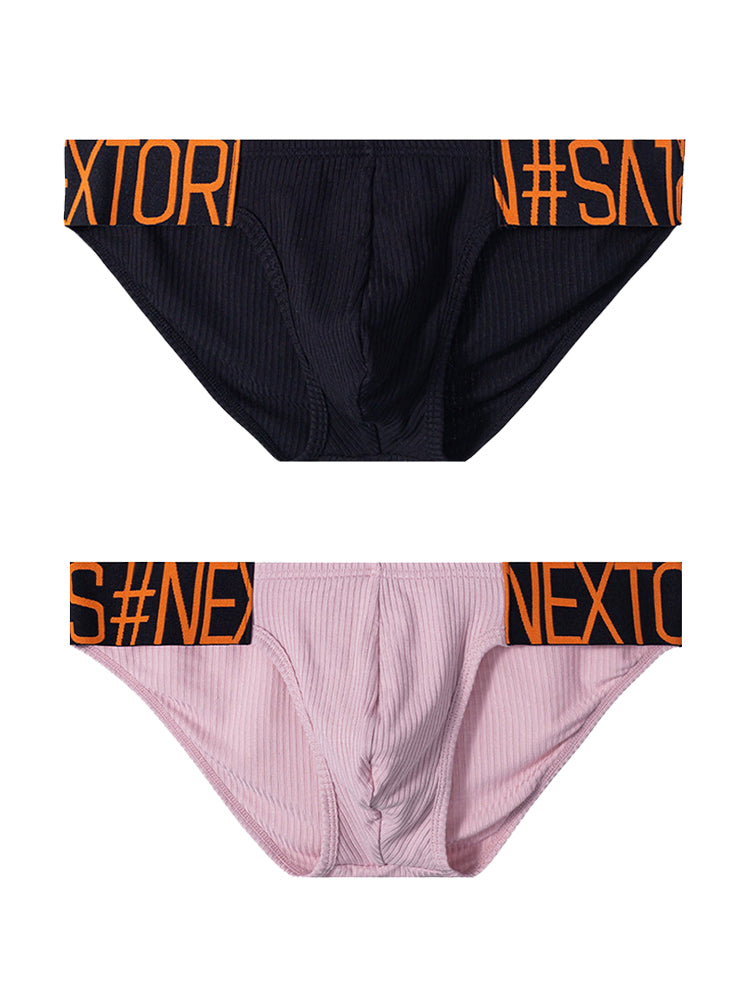 2 Pack Men's Wide Waistband Big Pouch Briefs | dmunderwear variant image