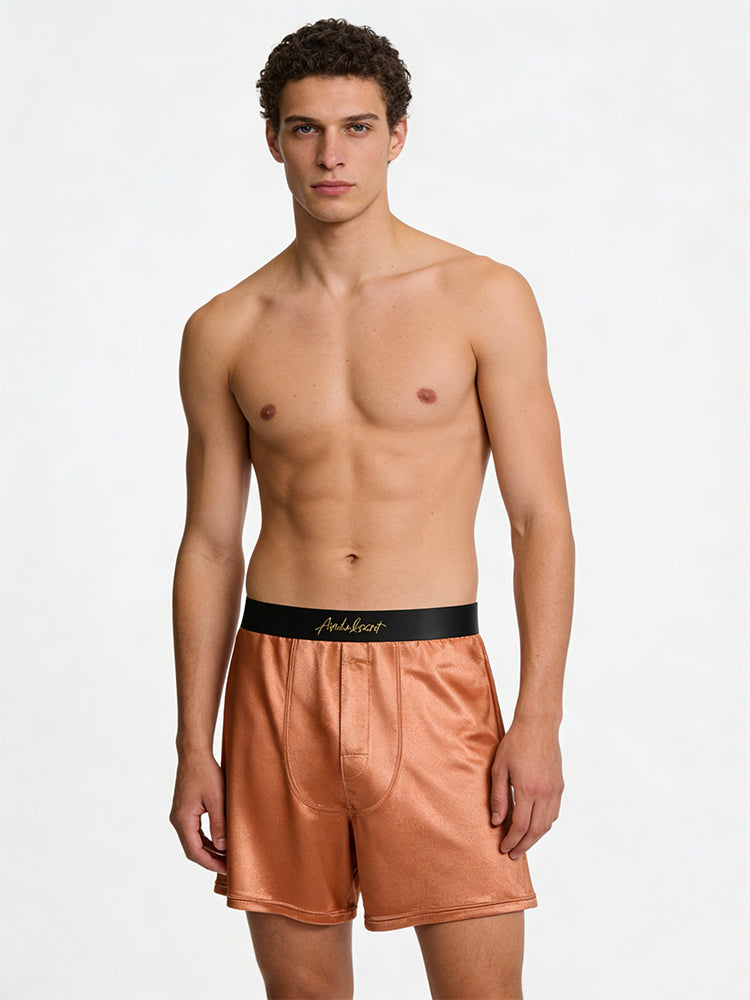 2 Pack Men's Antibacterial Breathable Loose Fit Soft Home Shorts | dmunderwear detail image 1