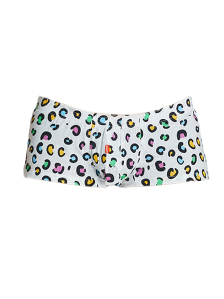 2 Pack Men's Breathable Cotton Printed Low-Rise Seamless Comfort Trunks | dmunderwear detail image 19