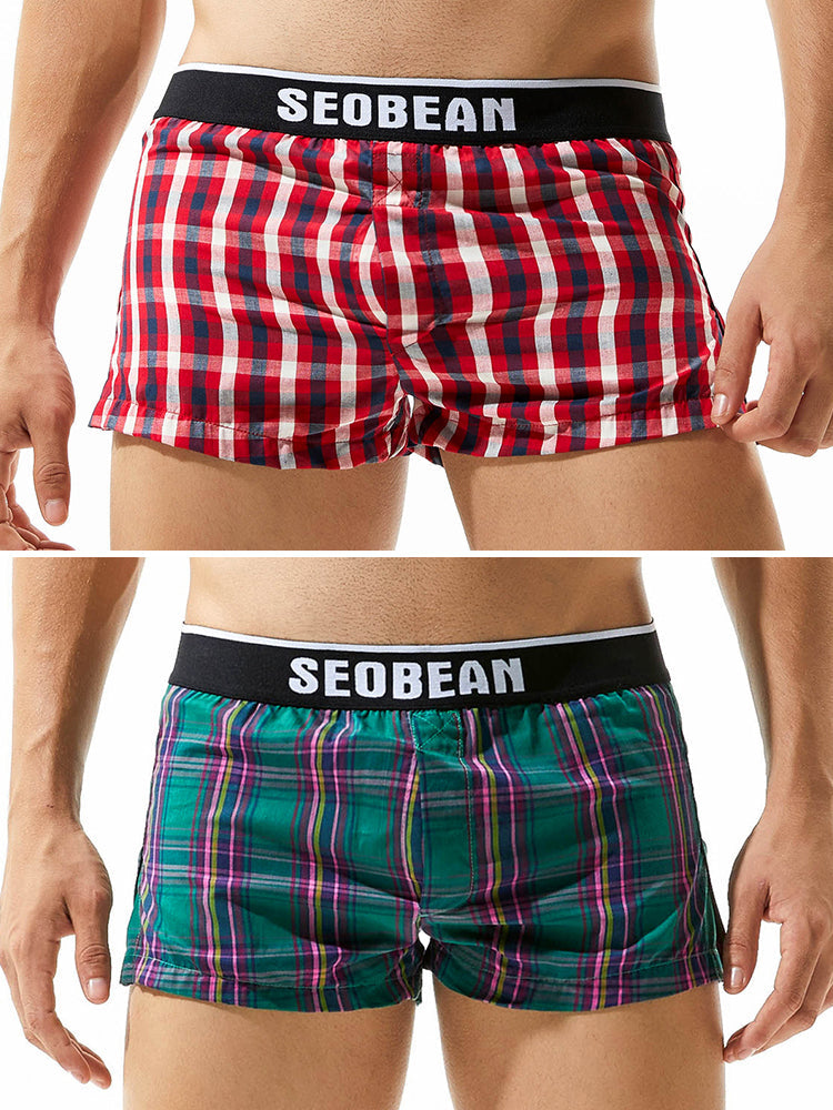 2 Pack Men's Comfy Waistband Day-Long Comfort Anti-Chafing Boxers Shorts | dmunderwear variant image