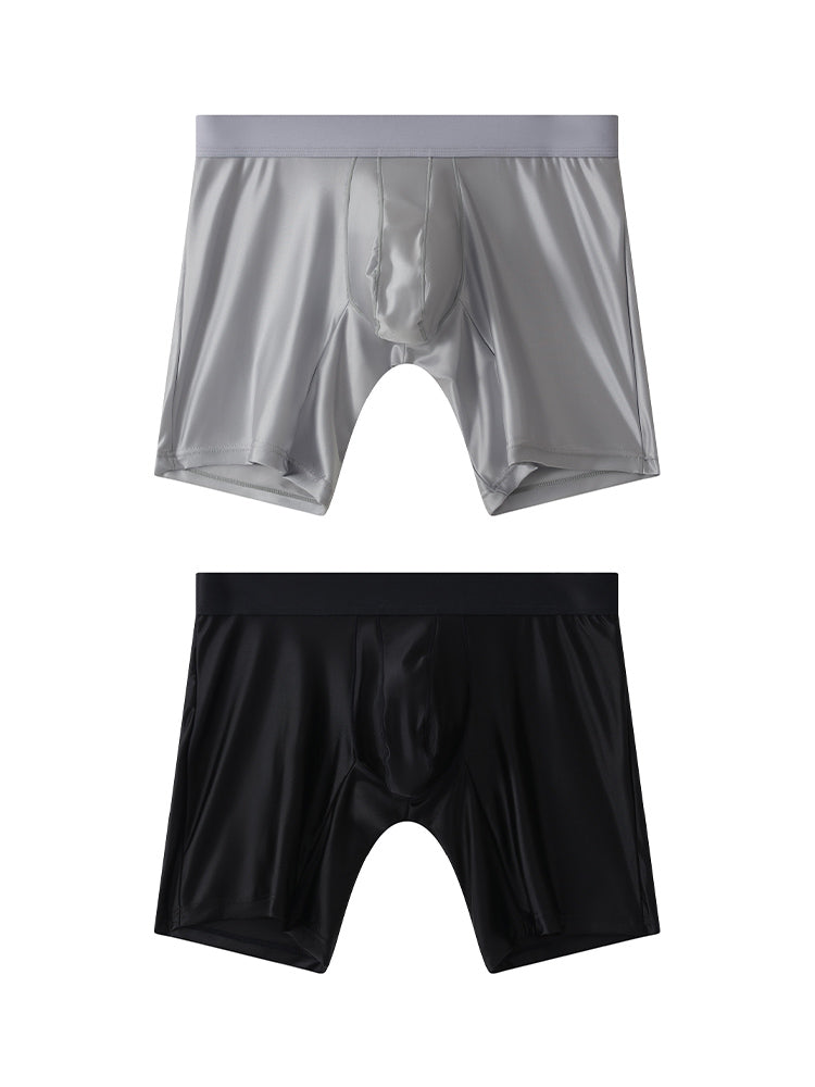 2 Pack Men's Contoured Pouch Casual & Sporty Anti-Chafing Boxer Briefs | dmunderwear variant image