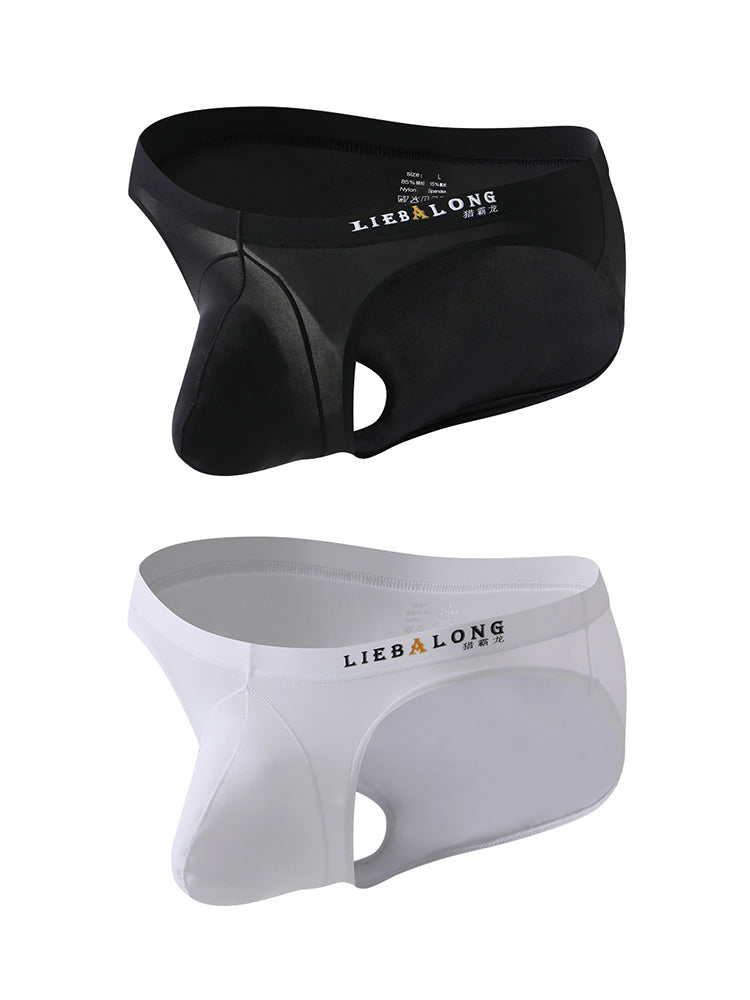 2 Pack Men's Contoured Pouch Lightweight Briefs | dmunderwear variant image