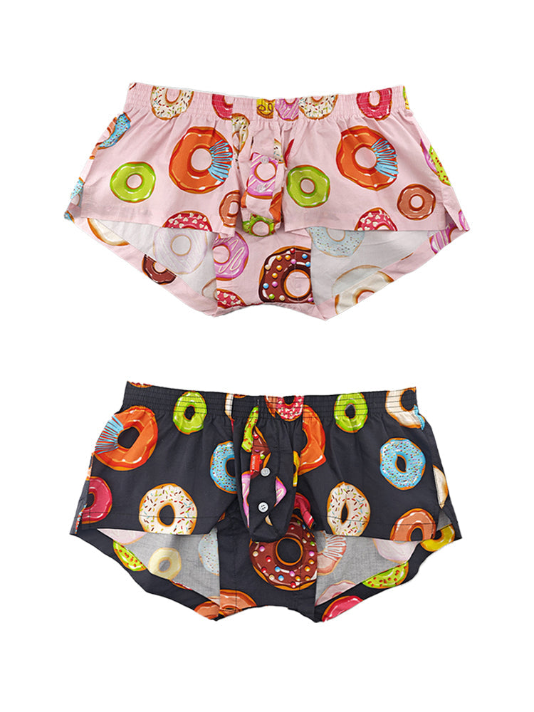 2 Pack Men's Cotton Casual Trunks Underwear | dmunderwear variant image