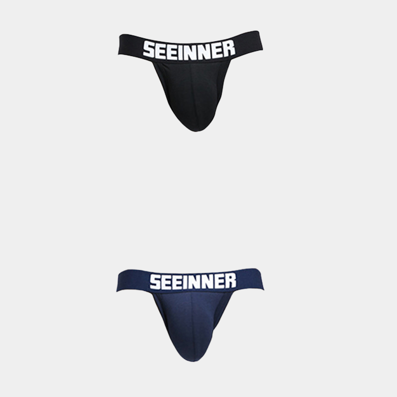 2 Pack Men's Cotton Stretch Jock Strap | dmunderwear variant image