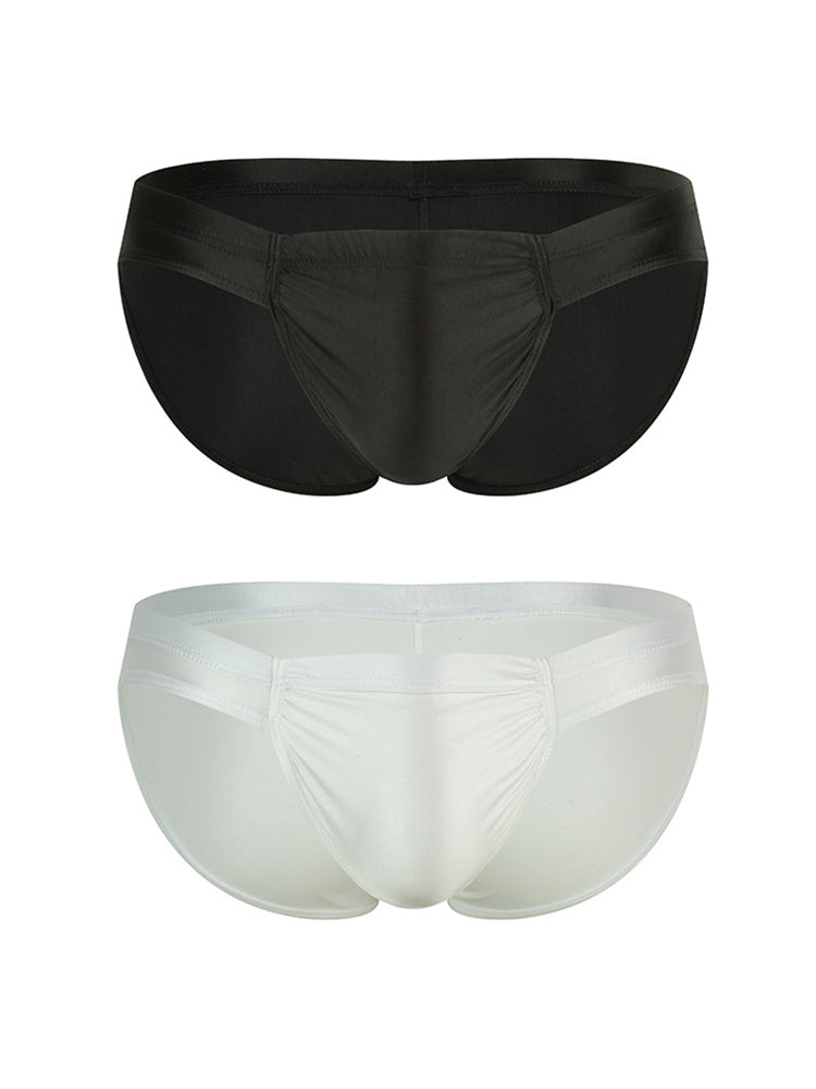 2 Pack Men's Enhancing Pouch Contour-Fit Low-Rise Breathable Briefs | dmunderwear variant image