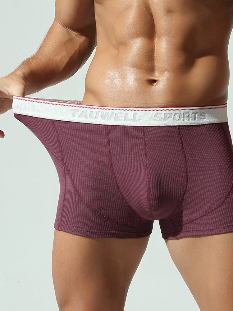 2 Pack Men's Mid-Rise Solid Color Seamless Soft & Comfort Stretch Fit Trunks | dmunderwear detail image 14