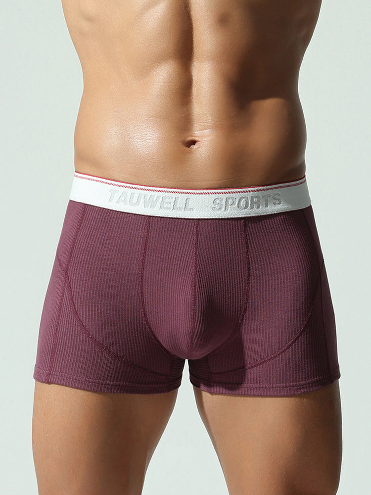 2 Pack Men's Mid-Rise Solid Color Seamless Soft & Comfort Stretch Fit Trunks | dmunderwear detail image 18
