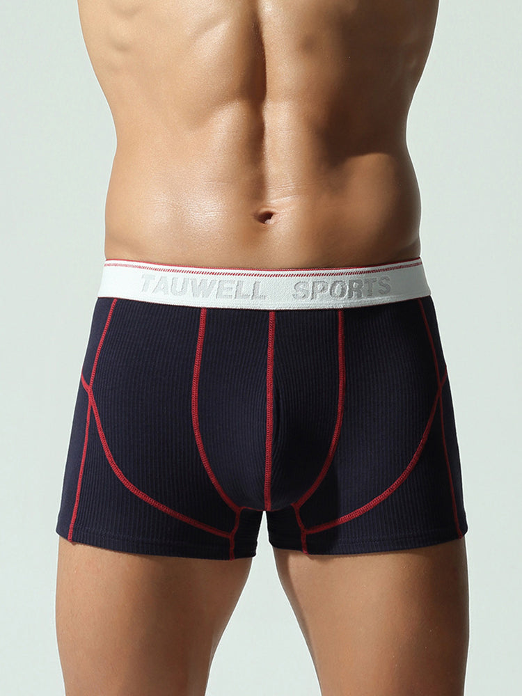 2 Pack Men's Mid-Rise Solid Color Seamless Soft & Comfort Stretch Fit Trunks | dmunderwear detail image 19