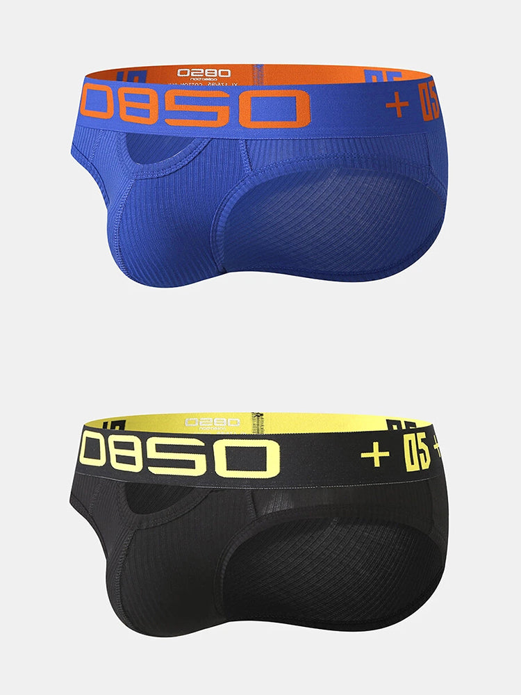 2 Pack Men's Hips Lifting Cotton Low-rise Briefs | dmunderwear variant image