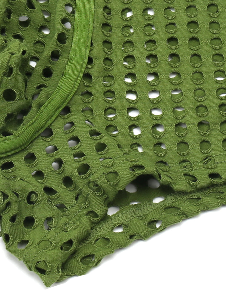 2 Pack Men's Hollow Mesh Sexy Trendy Moisture-Wicking Trunks | dmunderwear detail image 7