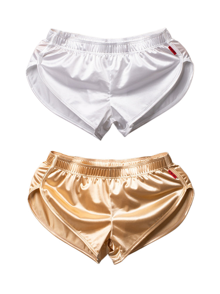 2 Pack Men's Home Loose-Fit Solid Color Seamless Smooth Boxers | dmunderwear variant image