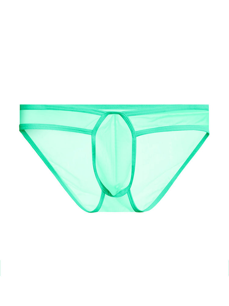 2 Pack Men's Ice Silk Breathable Sexy Low-Rise Anti-Odor Briefs | dmunderwear detail image 1