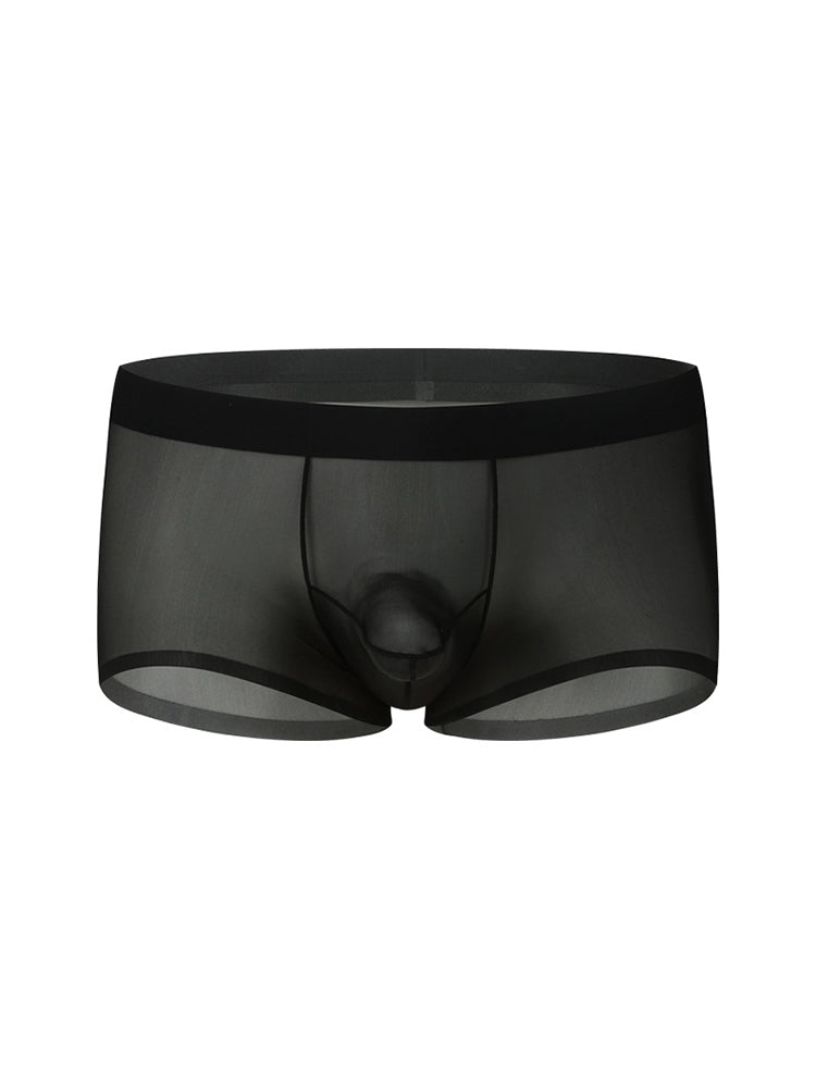 2 Pack Men's Ice Silk Separated Pouch Breathable Stretch Fit Trunks | dmunderwear detail image 15