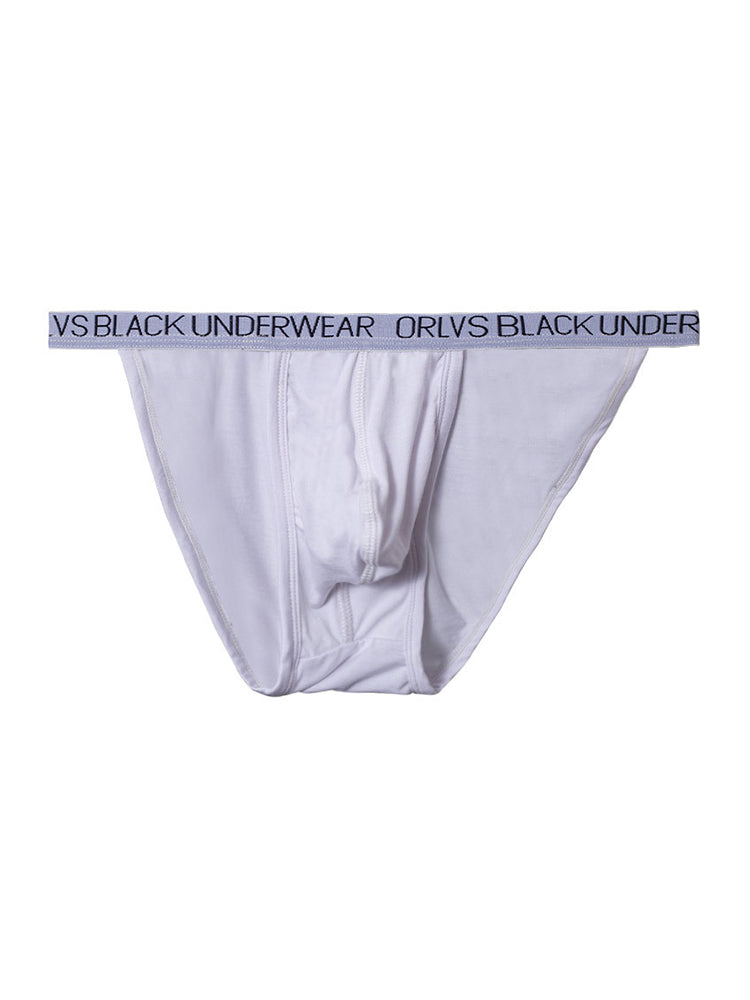 2 Pack Men's Soft Modal Bikini with U-Shaped Pouch and Stretch Waistband | dmunderwear detail image 1