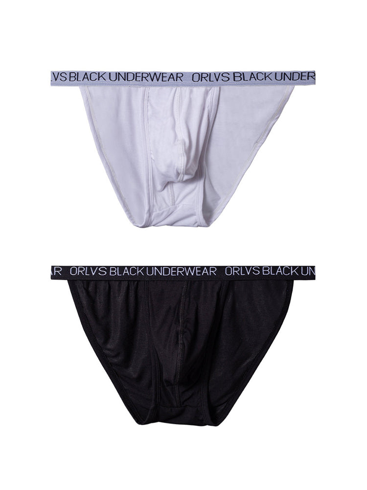 2 Pack Men's Soft Modal Bikini with U-Shaped Pouch and Stretch Waistband | dmunderwear variant image