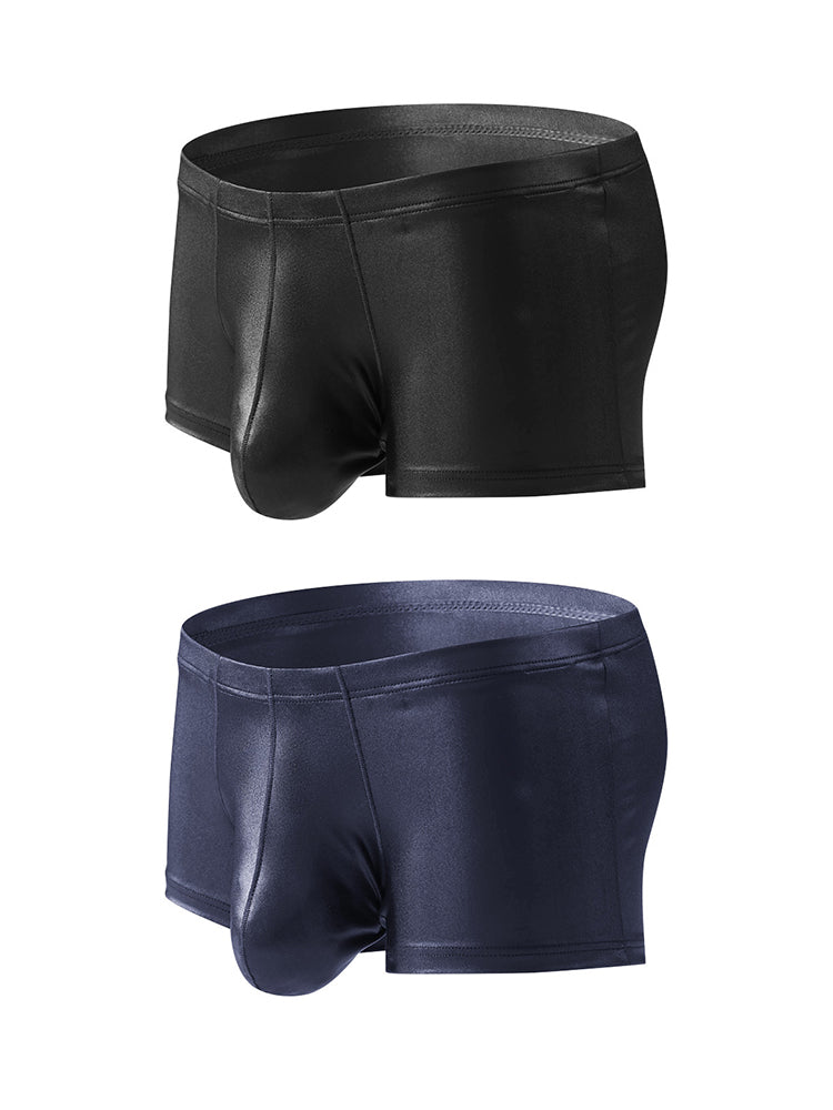 2 Pack Men's Big Pouch Performance Sexy Trunks | dmunderwear variant image