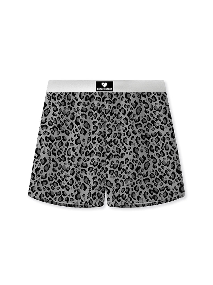 2 Pack Men's Leopard Print Anti-Odor Comfy Waistband Boxer Briefs | dmunderwear detail image 1
