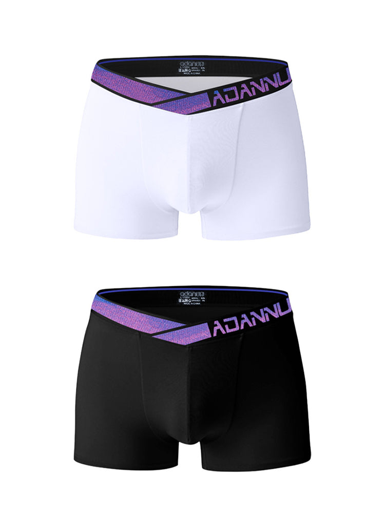 2-pack Men's Loose Blue Classic Boxer Briefs | dmunderwear variant image