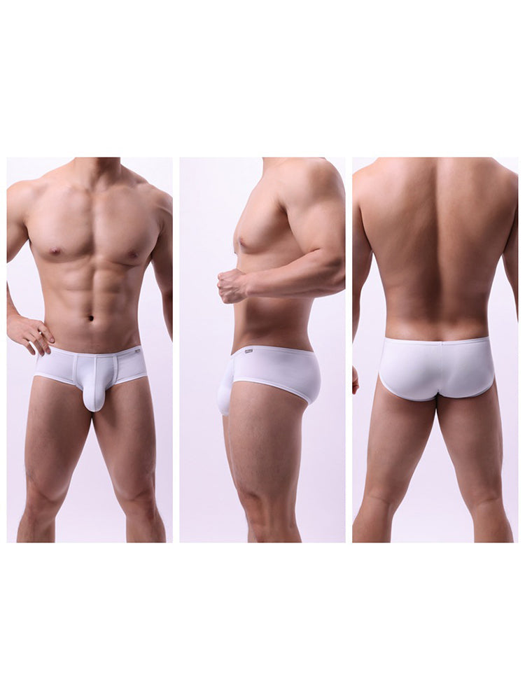 2 Pack Men's Low-Rise Contoured Pouch Stretch Fit Sporty Cut Trunks | dmunderwear detail image 10