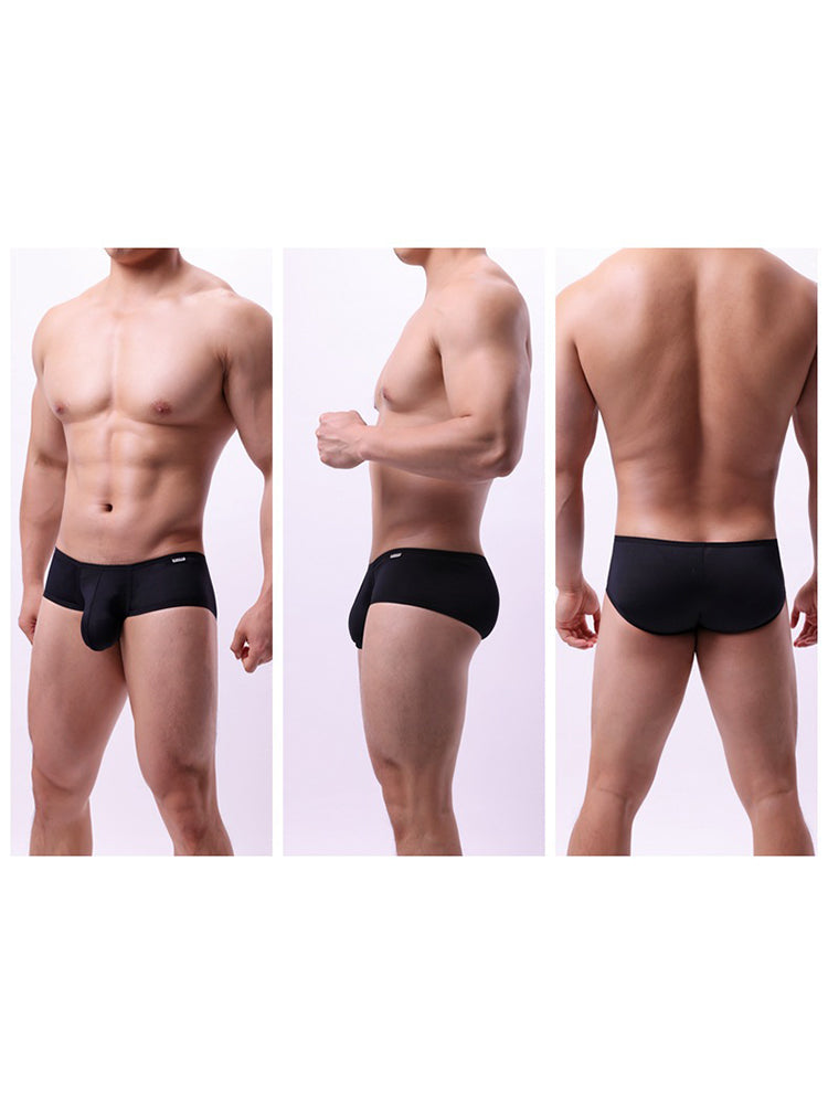 2 Pack Men's Low-Rise Contoured Pouch Stretch Fit Sporty Cut Trunks | dmunderwear detail image 13
