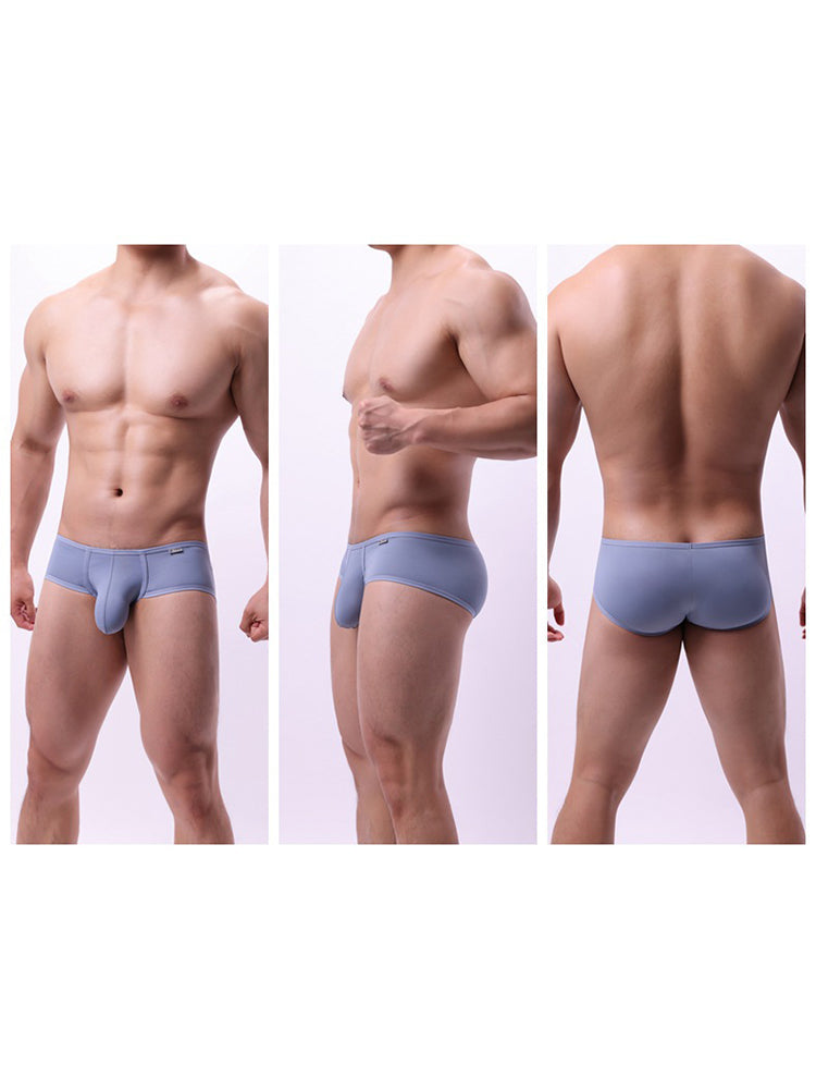 2 Pack Men's Low-Rise Contoured Pouch Stretch Fit Sporty Cut Trunks | dmunderwear detail image 6