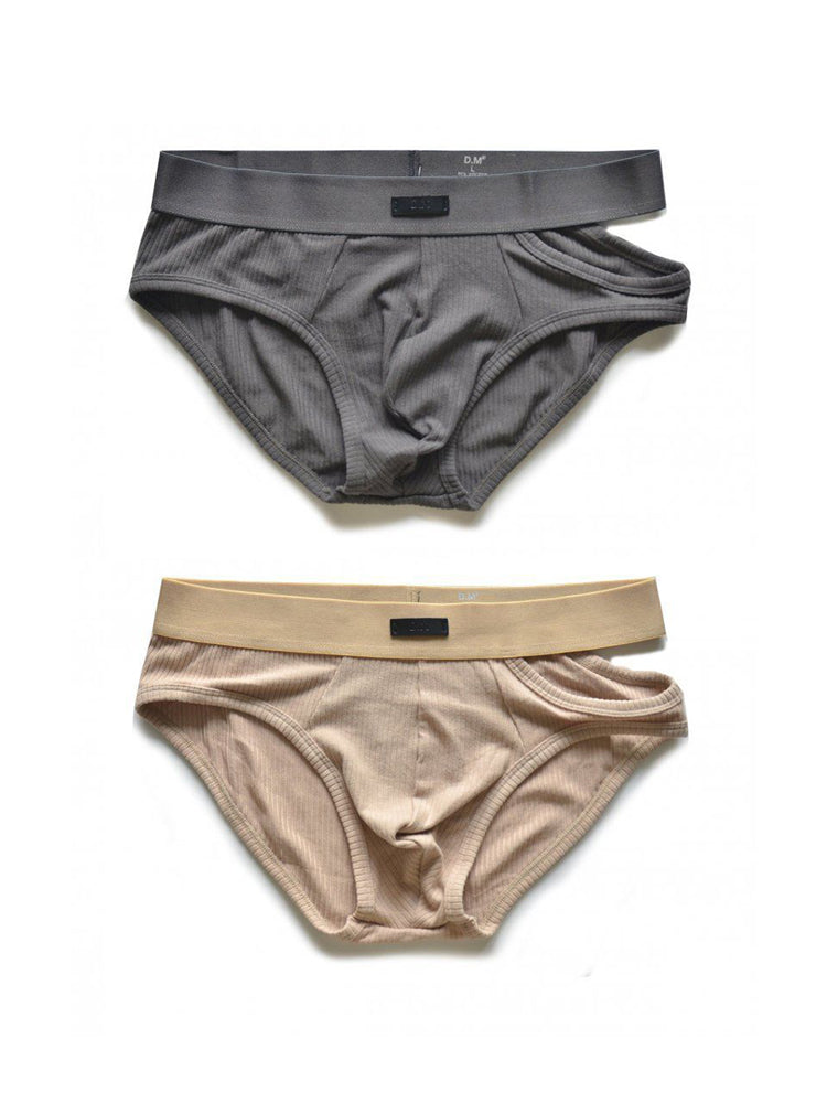 2 Pack Men's Low-Rise Sexy Side-Opening Briefs | dmunderwear variant image