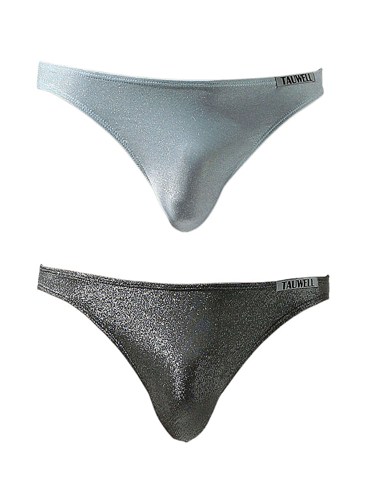2 Pack Men's Low-Rise Sexy Solid Color Skin-Friendly Briefs | dmunderwear variant image