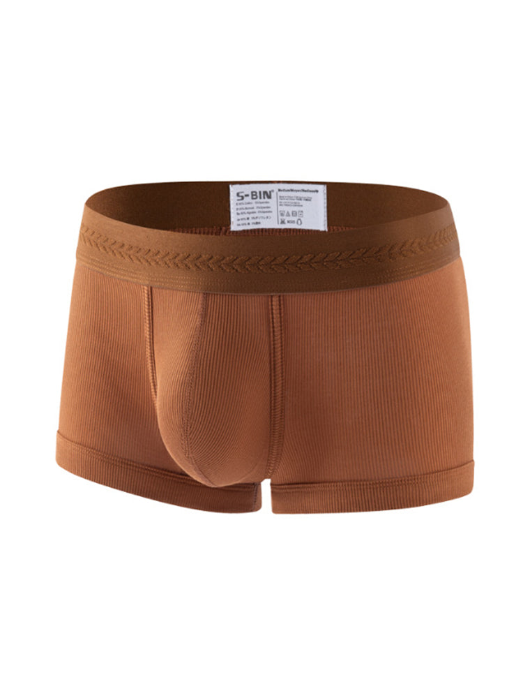 2 Pack Men's Mid-Rise Ultra Soft Premium Cotton Comfy Waistband Trunks | dmunderwear