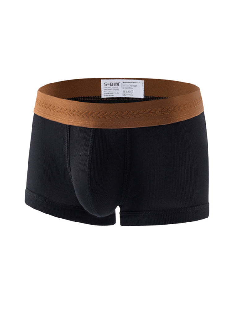 2 Pack Men's Mid-Rise Ultra Soft Premium Cotton Comfy Waistband Trunks | dmunderwear detail image 15