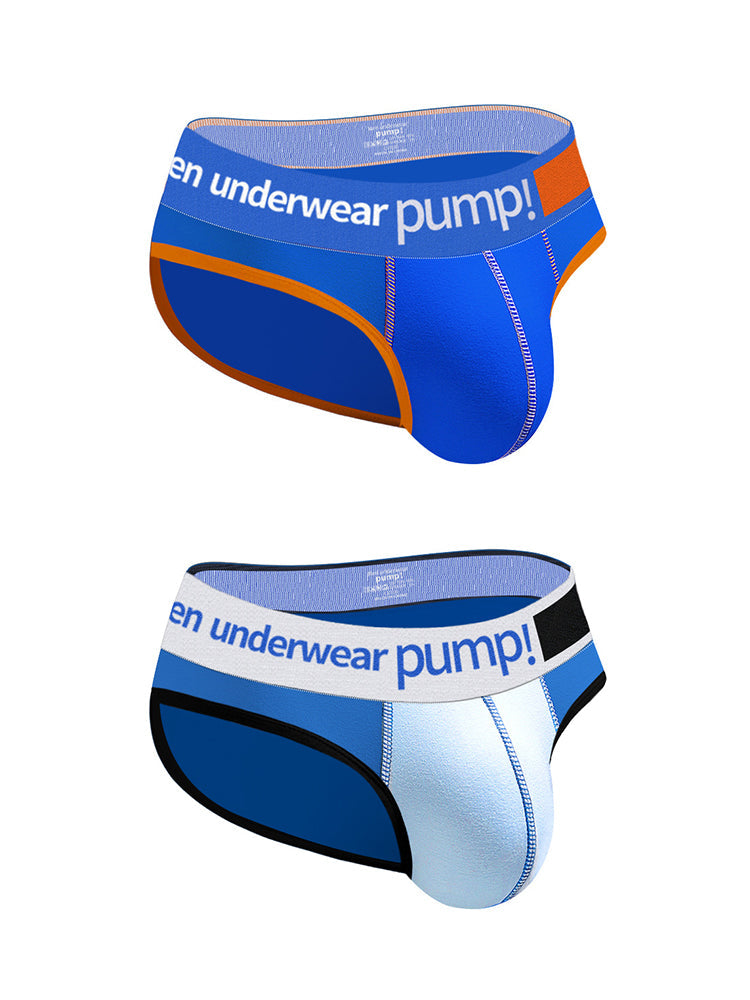 2 Pack Men's Middle-Rise Cotton Sexy Briefs | dmunderwear variant image