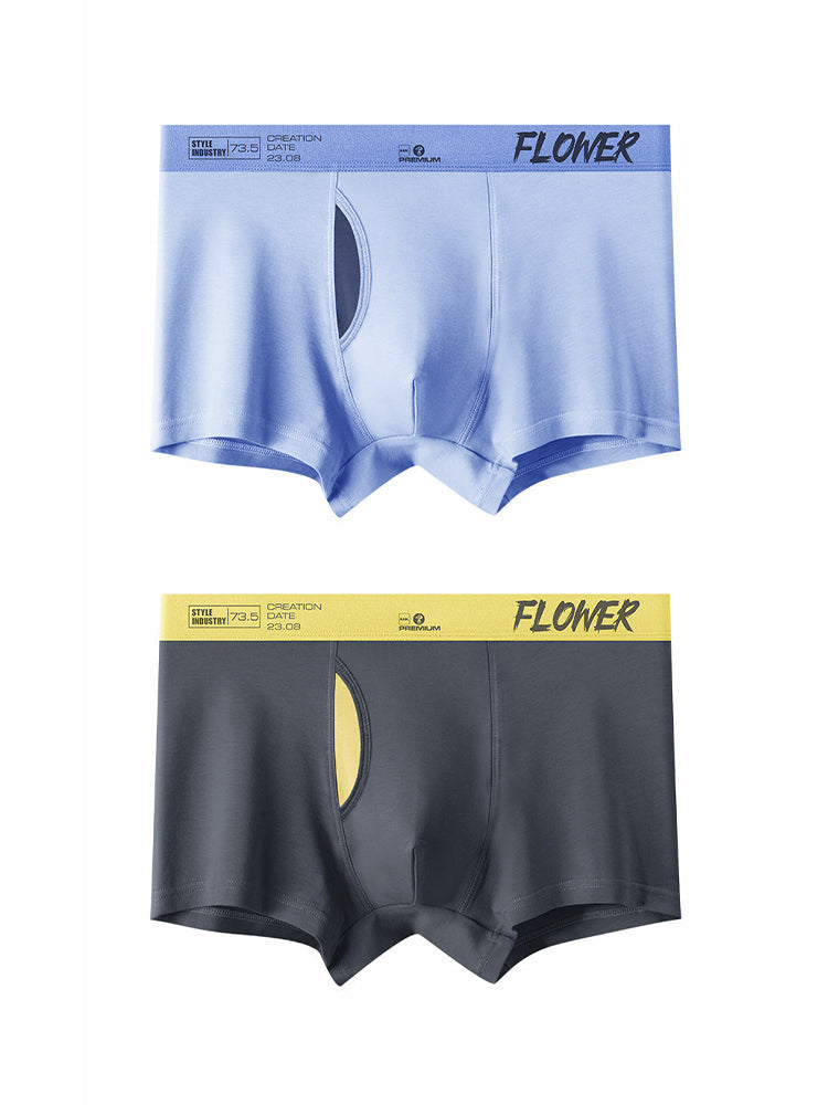 2-pack Men's Viscose Open-top Boxer Briefs | dmunderwear variant image