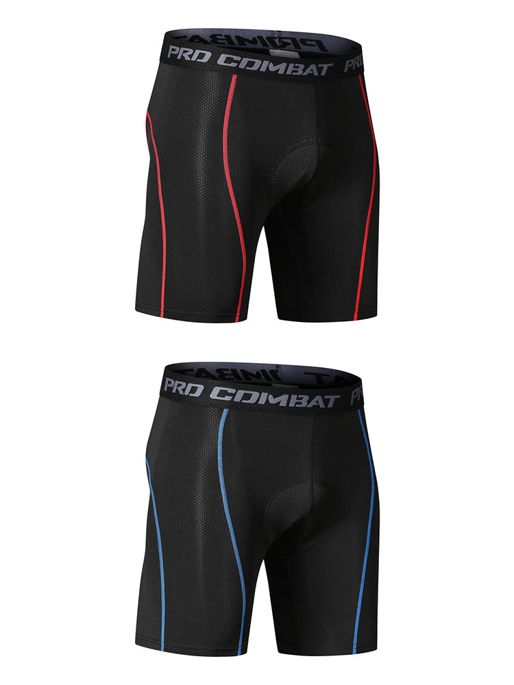 2 Pack Men's Moisture-Wicking Mesh Breathable Shock-Absorbing Activewear Tights | dmunderwear detail image 16