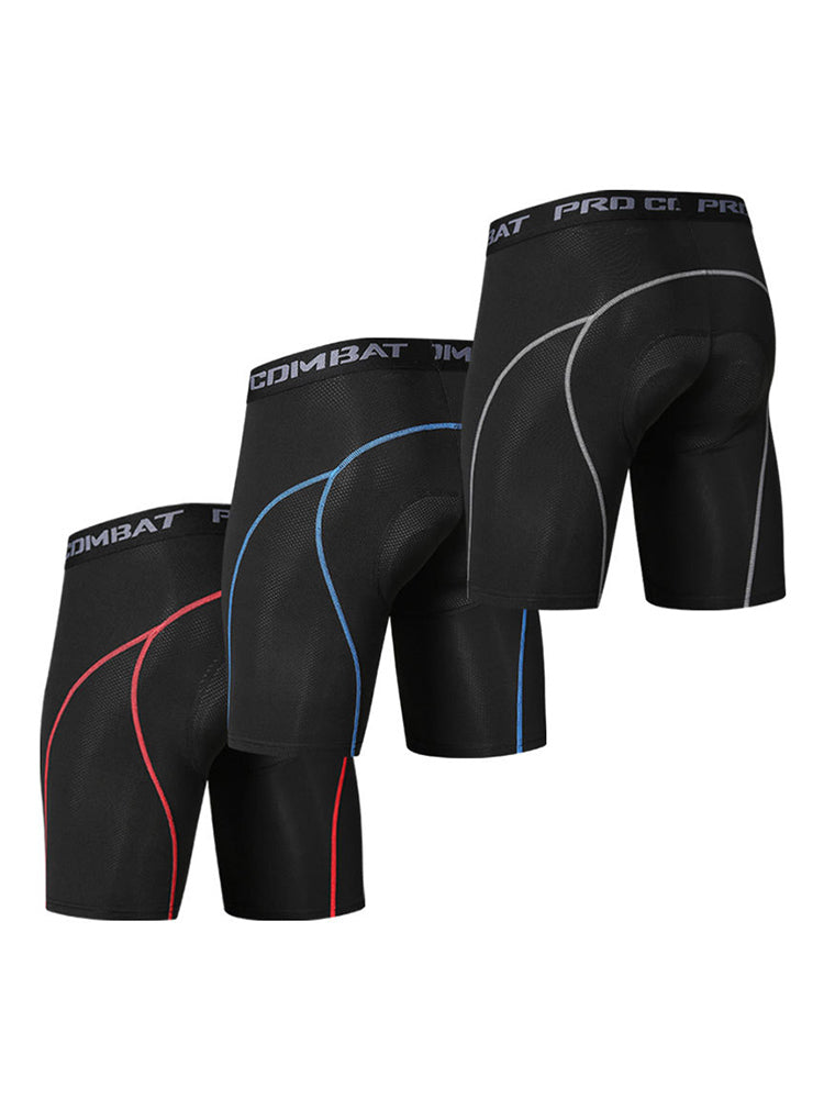 2 Pack Men's Moisture-Wicking Mesh Breathable Shock-Absorbing Activewear Tights | dmunderwear detail image 3