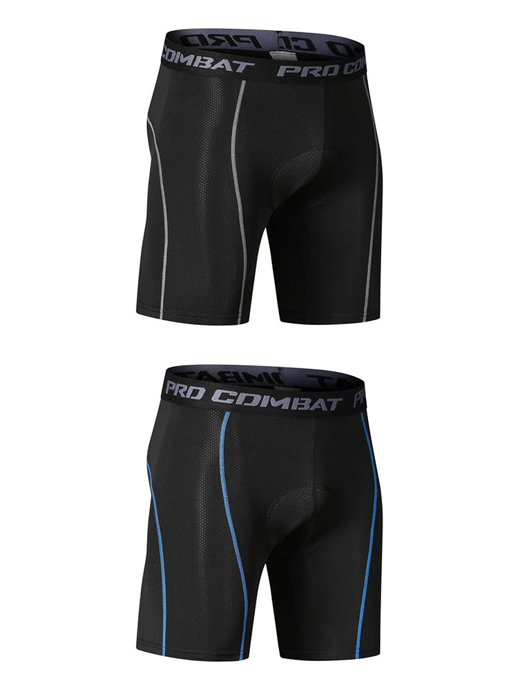 2 Pack Men's Moisture-Wicking Mesh Breathable Shock-Absorbing Activewear Tights | dmunderwear detail image 9