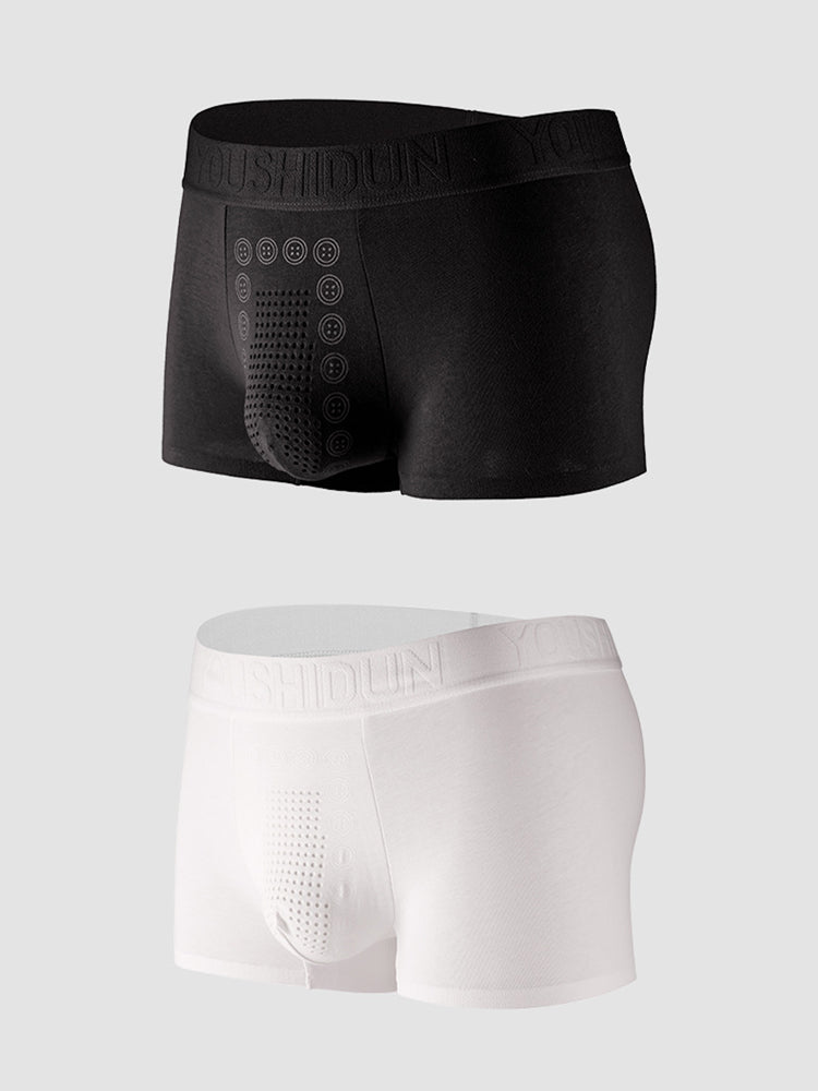 2-pack Men's Negative Ion Massage Boxer Briefs | dmunderwear variant image
