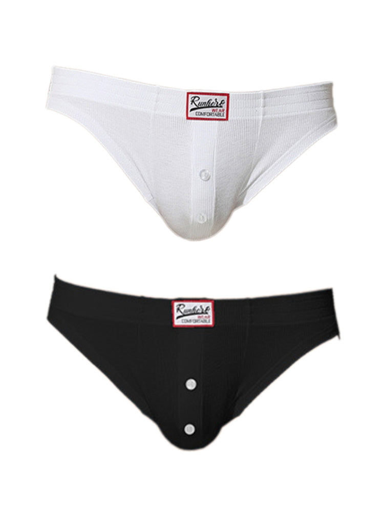 2 Pack Men's Premium Comfortable Fabric Low-Rise U-Shaped Briefs | dmunderwear variant image