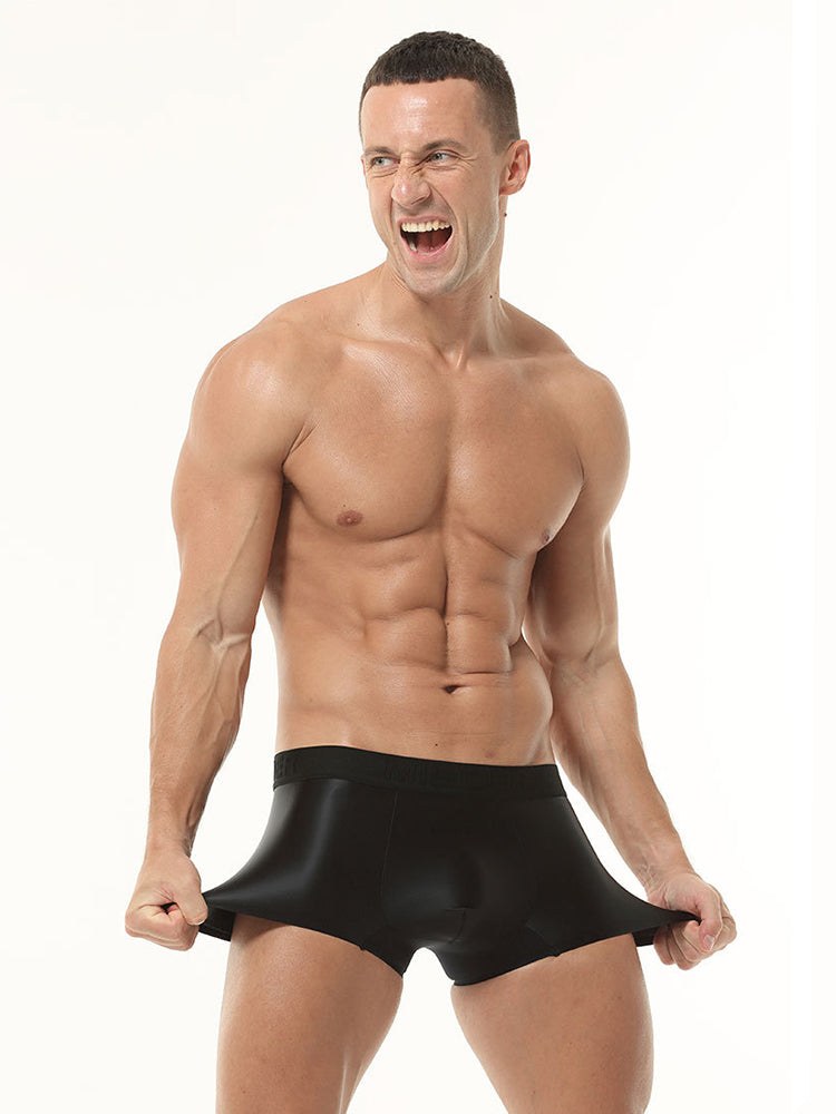2 Pack Men's Premium Ice Silk Ultra-Soft Lightweight & Airy Trunks | dmunderwear detail image 13