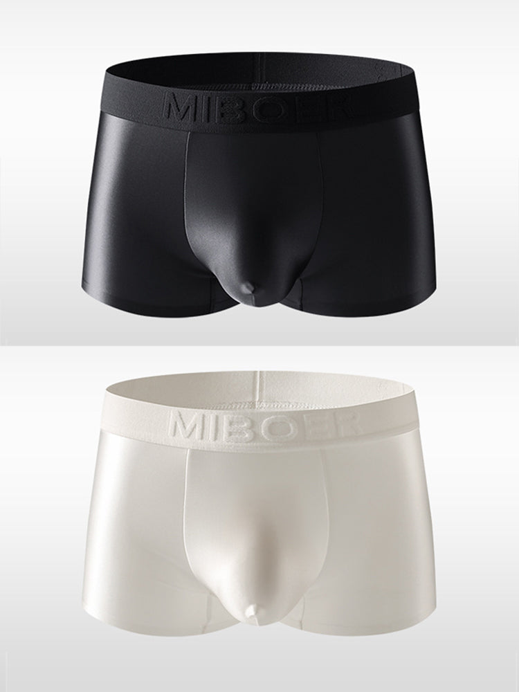 2 Pack Men's Premium Ice Silk Ultra-Soft Lightweight & Airy Trunks | dmunderwear variant image