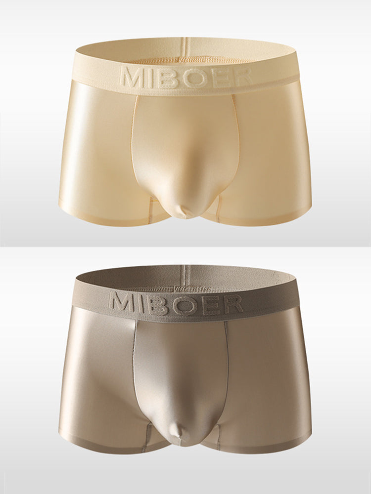 2 Pack Men's Premium Ice Silk Ultra-Soft Lightweight & Airy Trunks | dmunderwear detail image 9