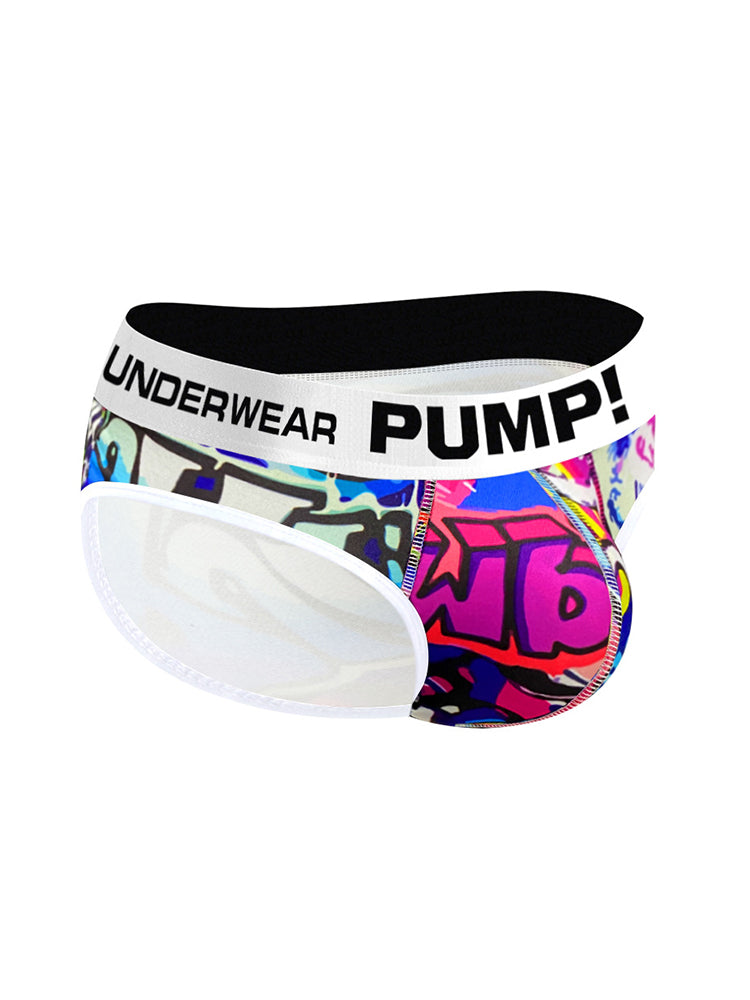 2 Pack Men's Printed Sexy & Trendy Low-Rise Breathable Casual Briefs | dmunderwear detail image 1