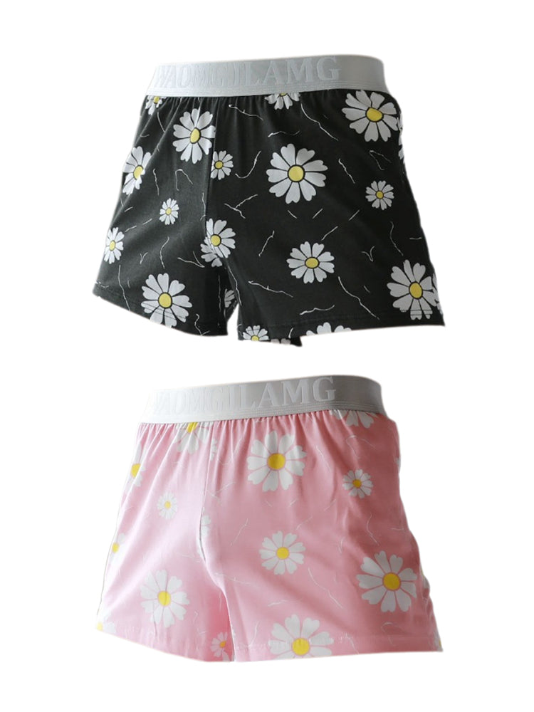 2 Pack Men's Pure Cotton Shape-Retaining Trendy Prints Mid-Rise Boxers Shorts | dmunderwear detail image 12