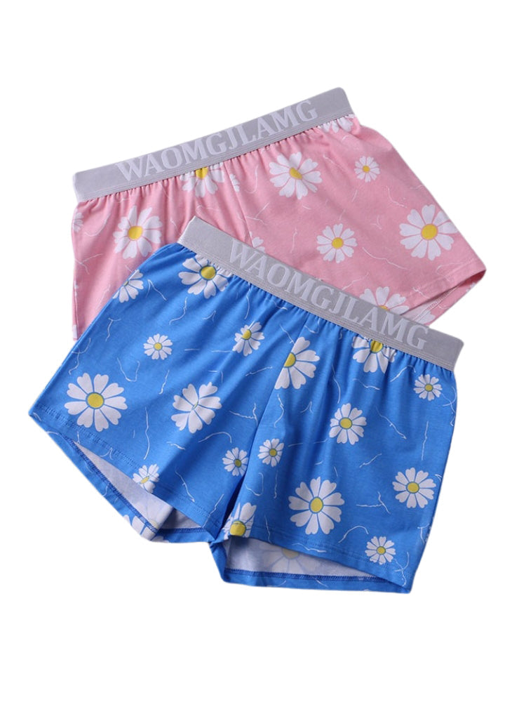 2 Pack Men's Pure Cotton Shape-Retaining Trendy Prints Mid-Rise Boxers Shorts | dmunderwear detail image 16