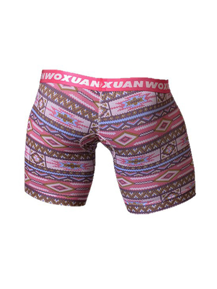 2 Pack Men's Quick-Dry Zero-Irritation Comfort Stay-Put Fit Bold Prints Boxer Briefs | dmunderwear detail image 11